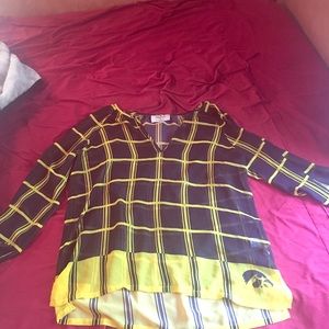 Iowa Hawkeye blouse